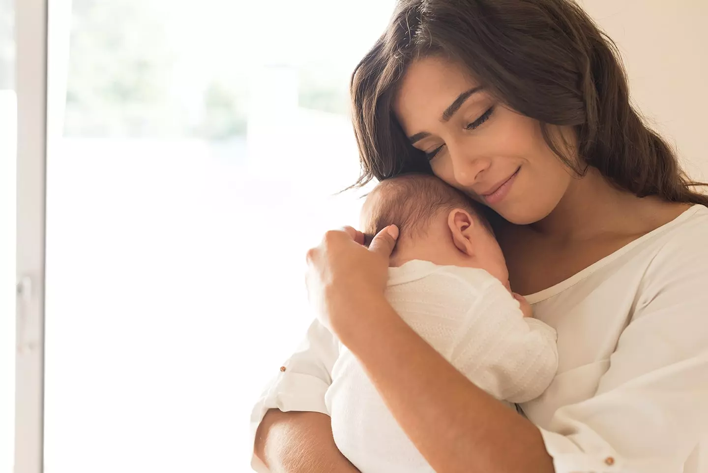 Newborn Photo With Mother Arms