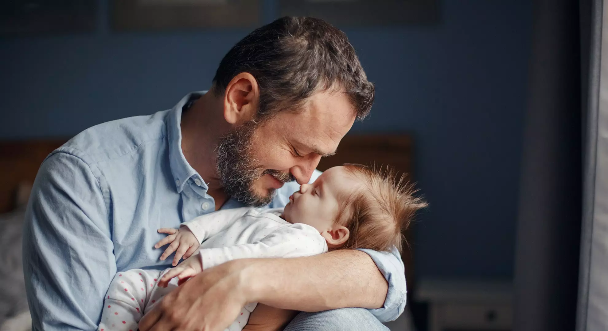 Dad with His Newborn Baby