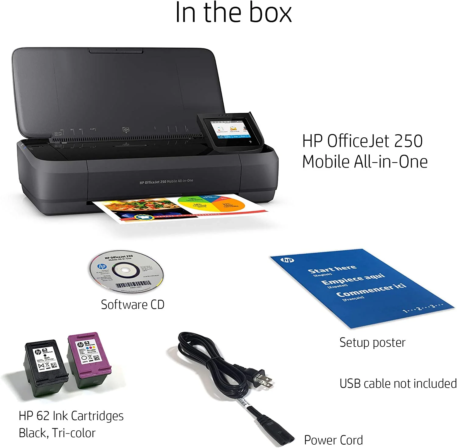 HP Officejet 250 All-in-One Portable Printer