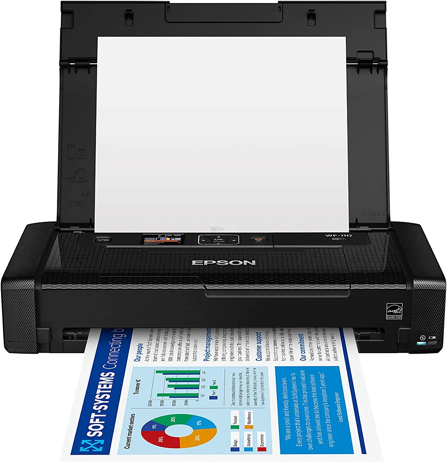  Epson Workforce WF-110 Wireless Mobile Printer