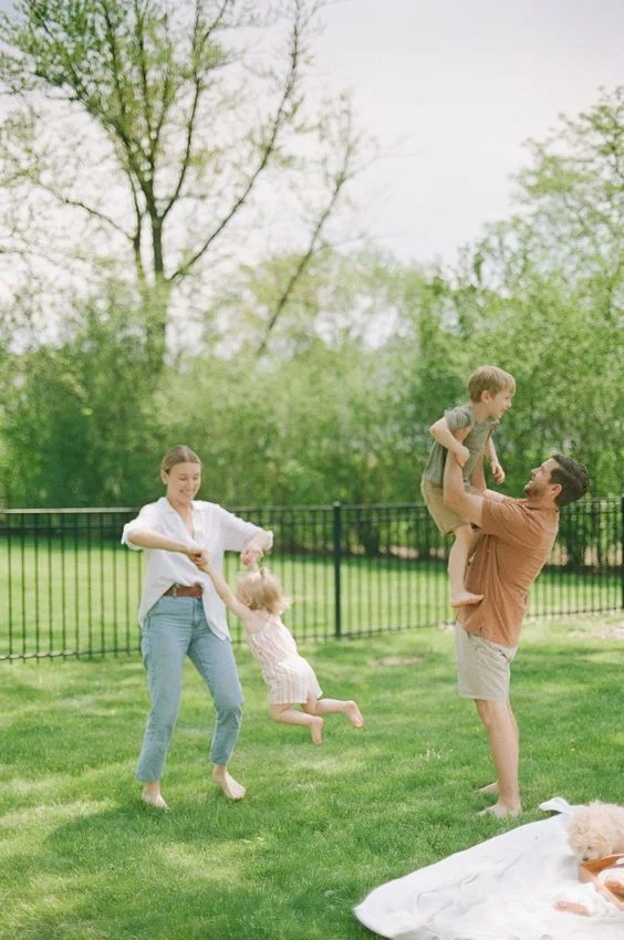 Posing Your Kids In The Backyard