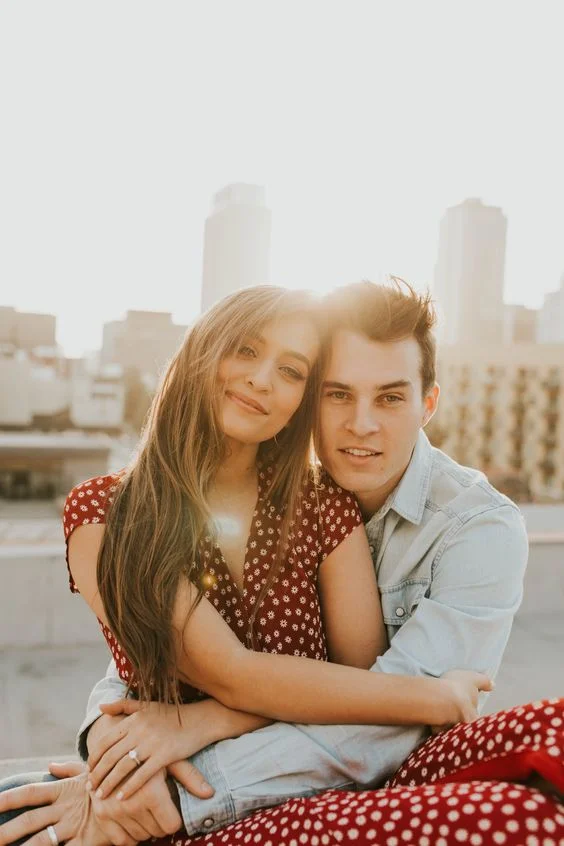 Newly Married Family Photoshoot On The Street 