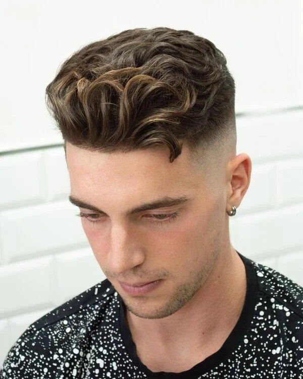 Curly Quiff, Short Curly Hairstyle For Men