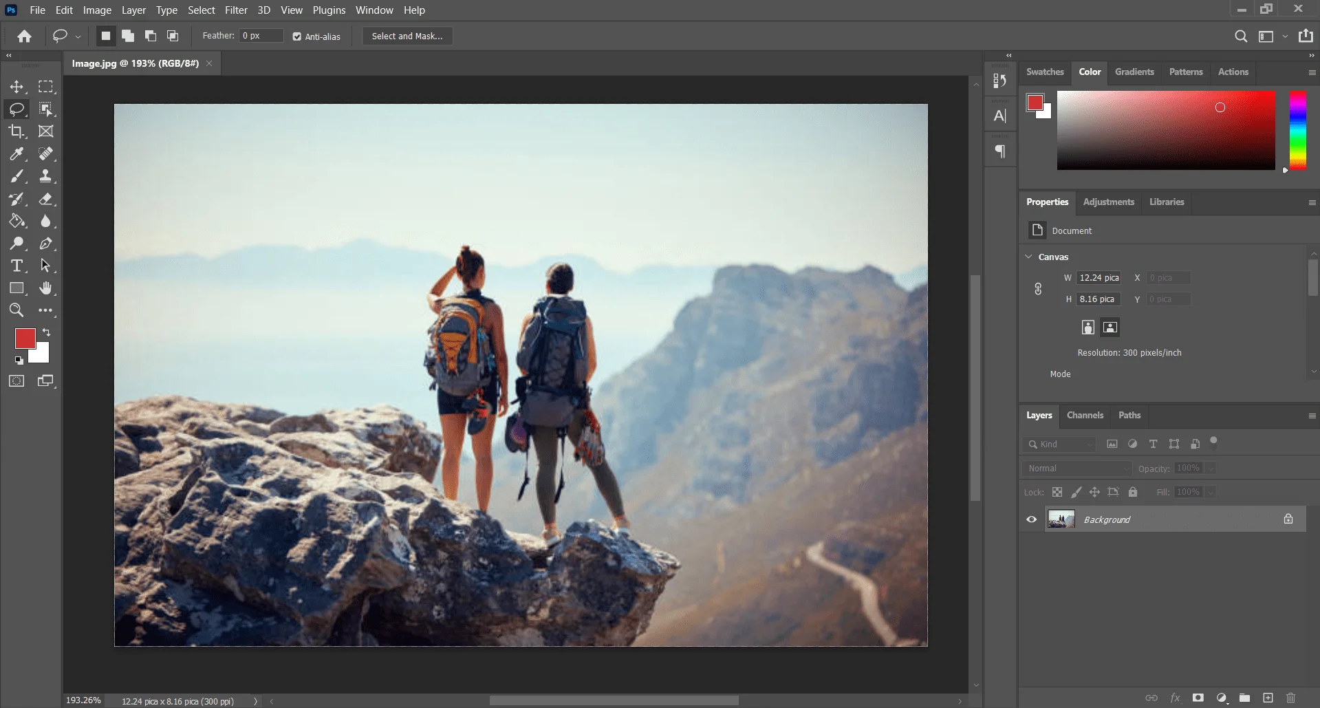 Content Aware Fill Photoshop, Open Image in Adobe Photoshop