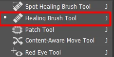 Healing Brush Tool, Content Aware Fill Photoshop