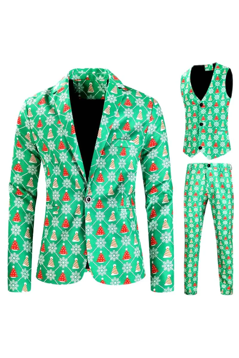 Green Christmas Tree Men’s Christmas Costume Suit , Wikilearns