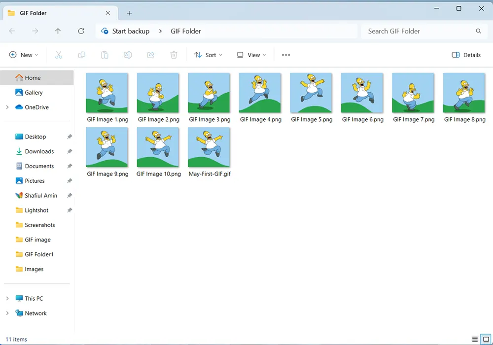Create an Image Folder, How to make a GIF in Photoshop