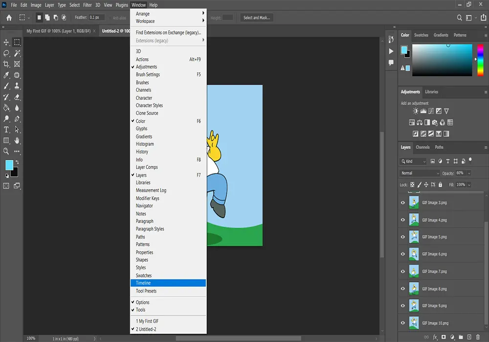 Timeline in Photoshop, How to Make A GIF in Photoshop, WikiLearns